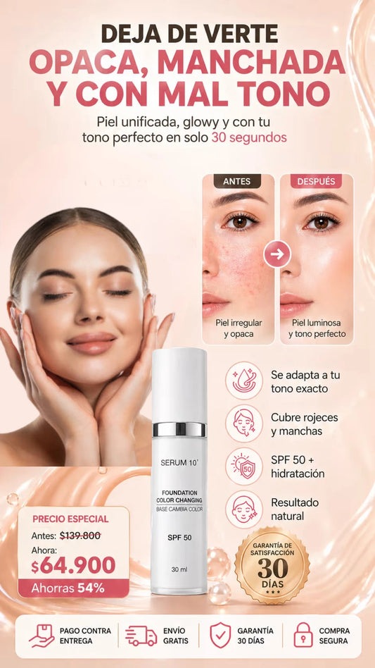 La Unica Base Magica Que Cambia su Color (producto original)