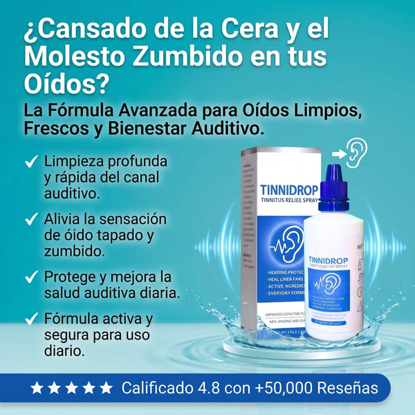 TINNIDROP: RECUPERA EL SILENCIO Y LA PAZ MENTAL QUE EL ZUMBIDO TE ARREBATÓ