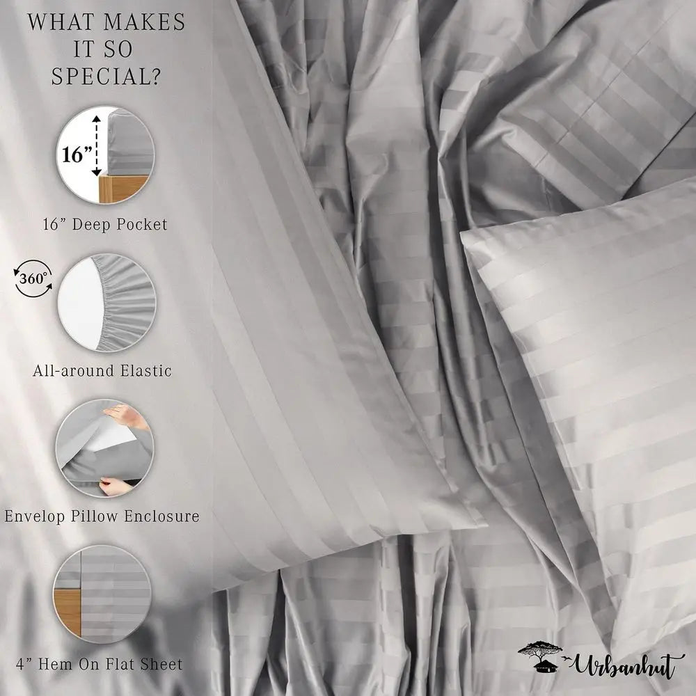 Sábanas Satinadas:  Tipo Hotel Luxury