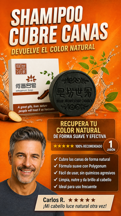 Recupera la fuerza y el tono natural de tu cabello con un sistema sólido de alta concentración botánica que detiene la caída y camufla las canas sin químicos agresivos. Paga Uno lleva Dos