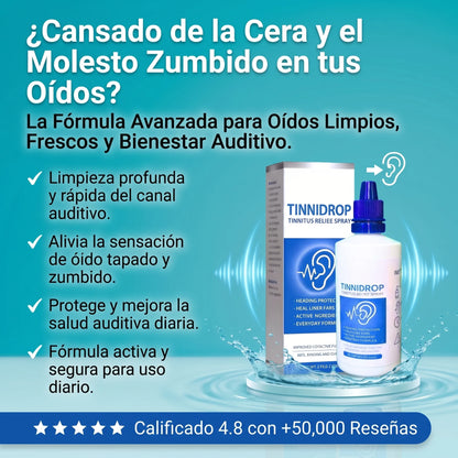 TINNIDROP: RECUPERA EL SILENCIO Y LA PAZ MENTAL QUE EL ZUMBIDO TE ARREBATÓ